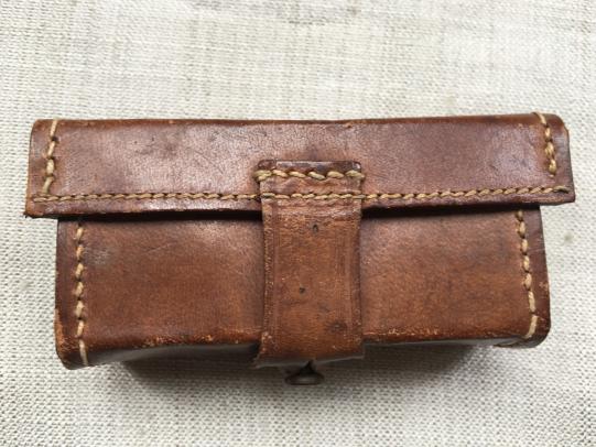 British Binoculars Leather Case with Glasses