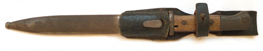 K98 Combat Bayonet with Leather Frog