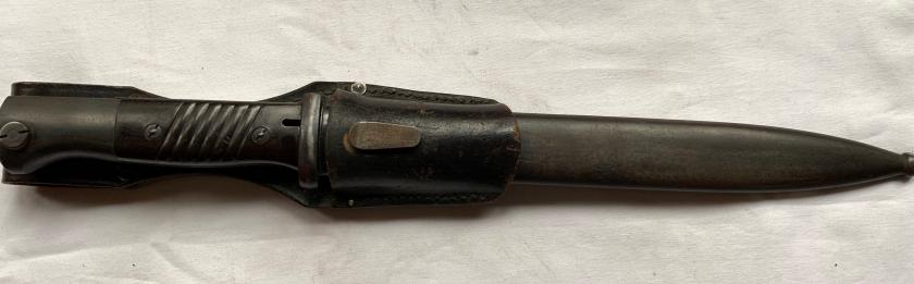 K98 Combat Bayonet with Leather Frog