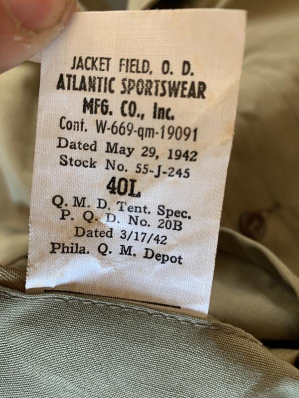 U.S. M41 Field Jacket -1942-