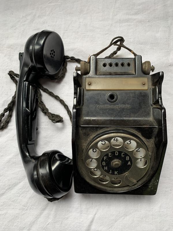 German WW2 Bakelite Desk Rotary Telephone -1937-