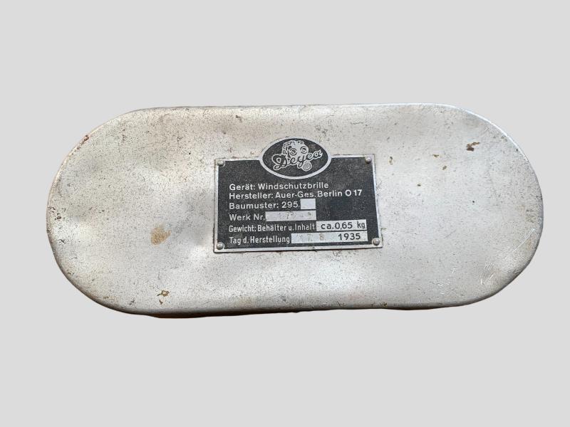 Cased Luftwaffe Flying Goggles Auer Model 295