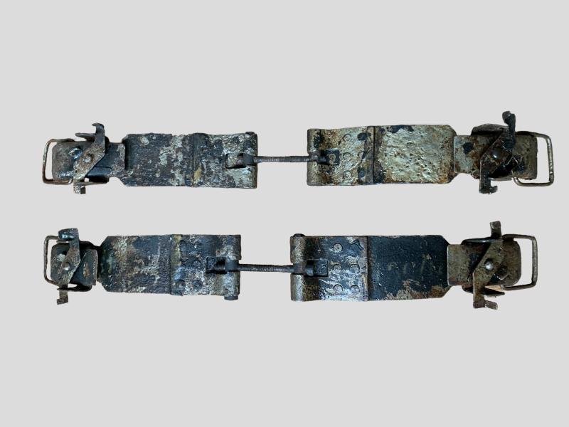 British WW2 Dropping Container Metal Clasps