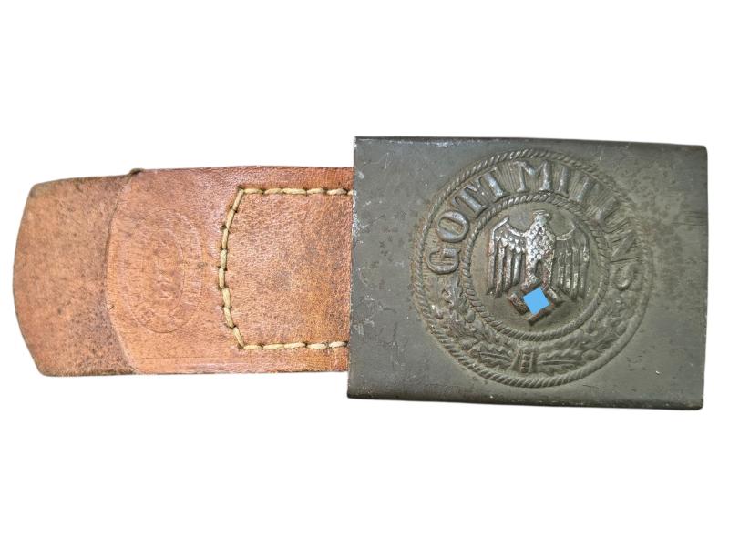 WH (HEER) Steel Belt Buckle  '' H. Arld ''