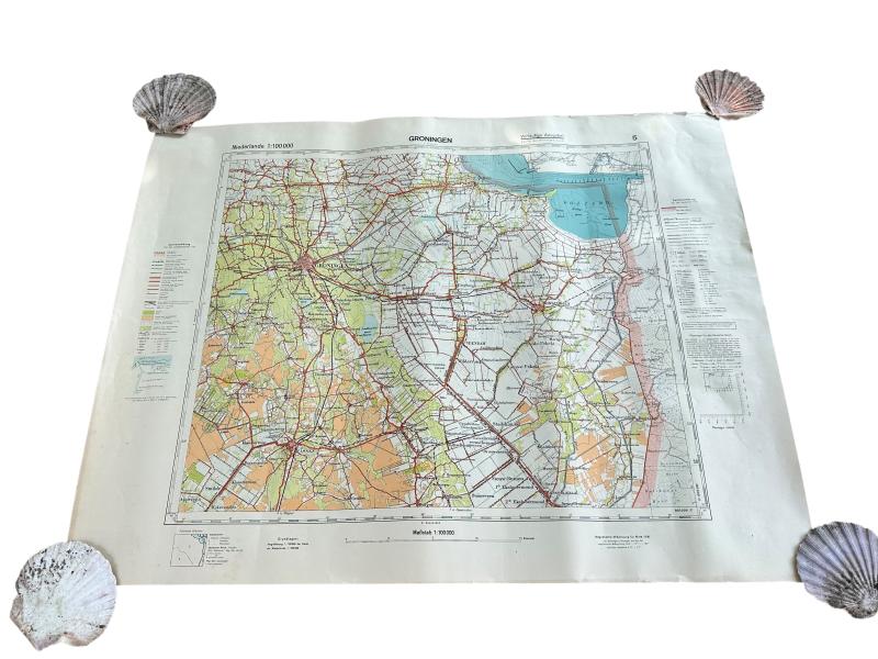 German issue map 1:100 000 Groningen (The Netherlands)