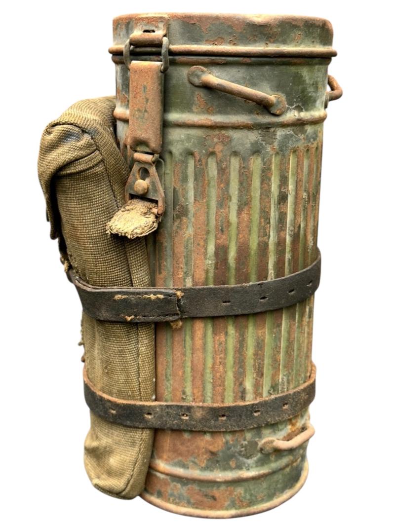 Camouflaged Gasmask with Gascape