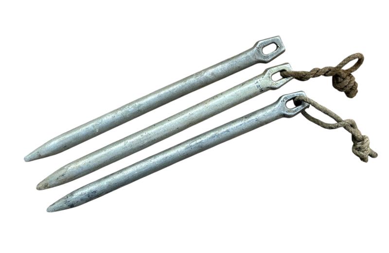 3x Tent Pegs marked 'GA 38'